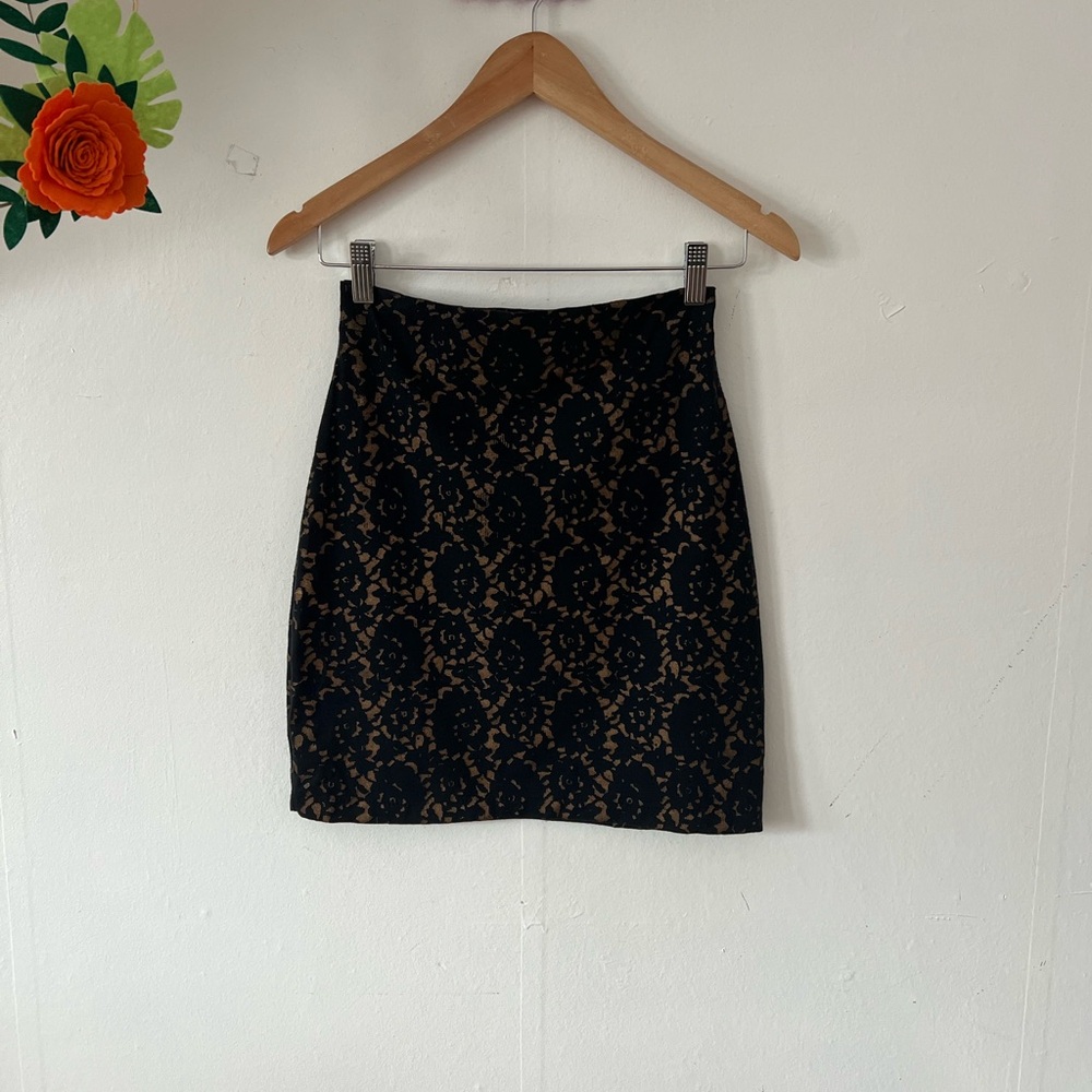VTG 90s MINT Jonathan Miller London navy caramel suit leopard S/M matching set - Picture 4 of 16